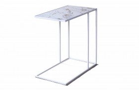 Журнальный столик Stone 018 (Прямоугольный) Металл/Керамика 500 Белый в Уфе - ufa.katalogmebeli.com | фото