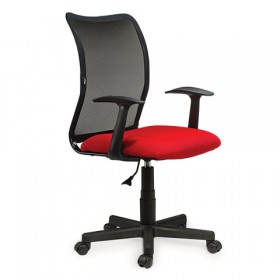 Кресло BRABIX Spring MG-307 (красно-черный) в Уфе - ufa.katalogmebeli.com | фото 4