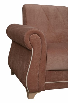Кресло для отдыха "Порто" (велюр киви корица / микровельвет крем) в Уфе - ufa.katalogmebeli.com | фото 3
