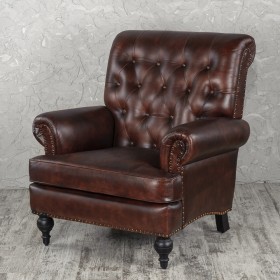 Кресло кожаное Лофт Чарльз в Уфе - ufa.katalogmebeli.com | фото