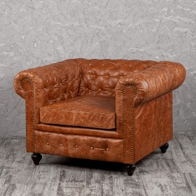 Кресло кожаное Лофт Честер (кожа буйвола) в Уфе - ufa.katalogmebeli.com | фото