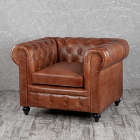 Кресло кожаное Лофт Честер (кожа) в Уфе - ufa.katalogmebeli.com | фото
