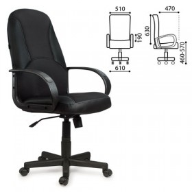 Кресло офисное BRABIX City EX-512 (черное) в Уфе - ufa.katalogmebeli.com | фото 1