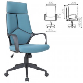 Кресло офисное BRABIX Prime EX-515 (голубая ткань) в Уфе - ufa.katalogmebeli.com | фото