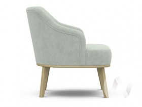 Кресло отдыха Комфорт-5 низкая спинка (бесцветный лак/FRESCA BRILLIANT) в Уфе - ufa.katalogmebeli.com | фото 2