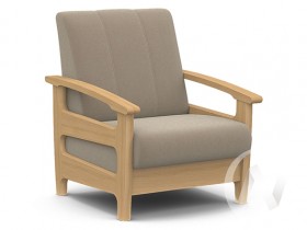 Кресло для отдыха Омега (бук лак/CATANIA LATTE) в Уфе - ufa.katalogmebeli.com | фото 1