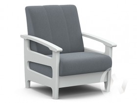 Кресло для отдыха Омега (снег лак/CATANIA SILVER) в Уфе - ufa.katalogmebeli.com | фото 1