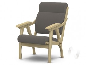 Кресло Вега-10 (бесцветный лак/ULTRA STONE) в Уфе - ufa.katalogmebeli.com | фото 1