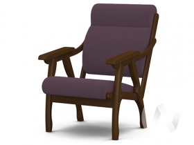 Кресло Вега-10 (орех лак/ULTRA PLUM) в Уфе - ufa.katalogmebeli.com | фото