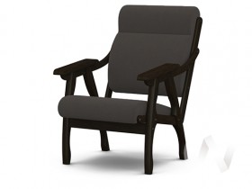 Кресло Вега-10 (венге лак/ULTRA GRAFIT) в Уфе - ufa.katalogmebeli.com | фото