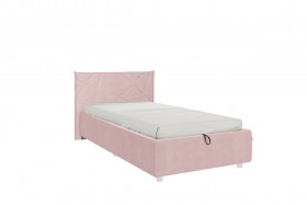 Кровать 0.9 Бест (Нежно-розовый велюр/под-мех) в Уфе - ufa.katalogmebeli.com | фото