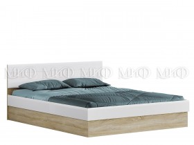 Кровать 1,6 спальня Фортуна (Дуб сонома/белый глянец) в Уфе - ufa.katalogmebeli.com | фото