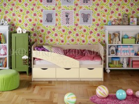 Кровать Бабочки 2,0м (Ваниль матовый) в Уфе - ufa.katalogmebeli.com | фото