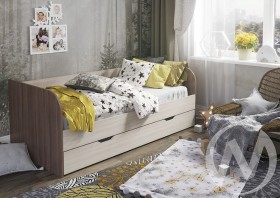 Кровать детская Балли 2-х уровневая (шимо темный/шимо светлый) в Уфе - ufa.katalogmebeli.com | фото