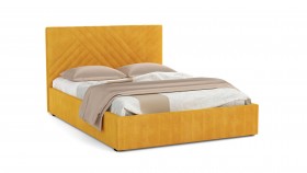 Кровать Гамма ш. 1400 (с основанием для хранения) (велюр тенерифе куркума) в Уфе - ufa.katalogmebeli.com | фото