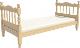 Кровать одинарная Аленка из массива сосны 800*1890 Сосна в Уфе - ufa.katalogmebeli.com | фото 3