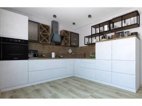 Модульная кухня Бронкс 1,8 м (Кварц) в Уфе - ufa.katalogmebeli.com | фото 5
