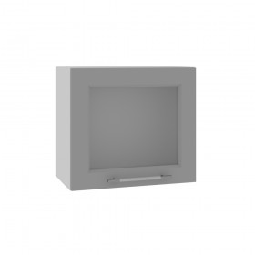 Квадро ВПГС 500 шкаф верхний горизонтальный со стеклом высокий (Железо/корпус Серый) в Уфе - ufa.katalogmebeli.com | фото