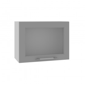 Квадро ВПГС 600 шкаф верхний горизонтальный со стеклом высокий (Лунный свет/корпус Серый) в Уфе - ufa.katalogmebeli.com | фото
