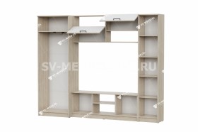 Мебель для гостиной МГС 3 Исполнение 1 Дуб Сонома / Белый в Уфе - ufa.katalogmebeli.com | фото 3