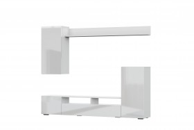 Мебель для гостиной МГС 4 (Белый/Белый глянец) в Уфе - ufa.katalogmebeli.com | фото 7