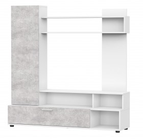 Мебель для гостиной "МГС 9" Белый / Цемент светлый в Уфе - ufa.katalogmebeli.com | фото