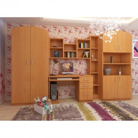 Детская Мишутка Комплект мебели (Вишня оксфорд) в Уфе - ufa.katalogmebeli.com | фото