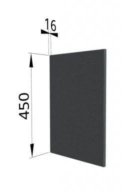 Панель торцевая (для шкафа горизонтального высокого) ВПГ Квадро (Железо) в Уфе - ufa.katalogmebeli.com | фото