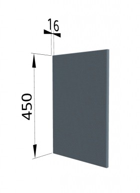 Панель торцевая (для шкафа горизонтального высокого) ВПГ Квадро (Лунный свет) в Уфе - ufa.katalogmebeli.com | фото