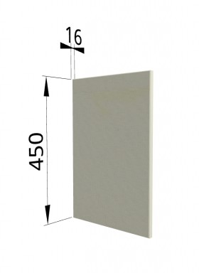 Панель торцевая (для шкафа горизонтального высокого) ВПГ Квадро (Ваниль кожа) в Уфе - ufa.katalogmebeli.com | фото