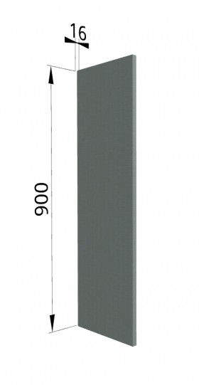 Панель торцевая ВП Квадро (для шкафа верхнего высокого) Нарцисс в Уфе - ufa.katalogmebeli.com | фото