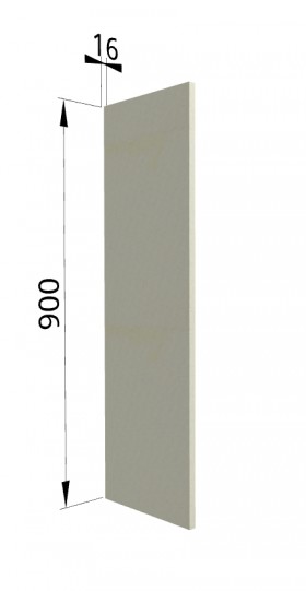 Панель торцевая ВП Квадро (для шкафа верхнего высокого) Ваниль кожа в Уфе - ufa.katalogmebeli.com | фото