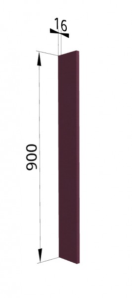 Панель торцевая ВПТ 400 Квадро (для шкафа торцевого верхнего) Виноград в Уфе - ufa.katalogmebeli.com | фото