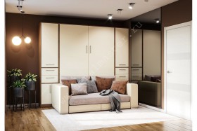 Шкаф-кровать с диваном Злата в Уфе - ufa.katalogmebeli.com | фото 1