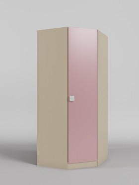 Шкаф угловой (угловая секция) Грэйси (Розовый/корпус Клен) в Уфе - ufa.katalogmebeli.com | фото